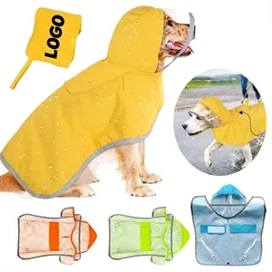 Foldable Portable Pet Raincoat Lightweight Waterproof Jacket