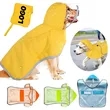 Foldable Portable Pet Raincoat Lightweight Waterproof Jacket | https://www.bestnamebadges.com