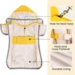 Foldable Portable Pet Raincoat Lightweight Waterproof Jacket | https://www.bestnamebadges.com