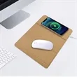 Foldable Cork Wireless Charging Mouse Pad Eco Friendly | https://www.bestnamebadges.com