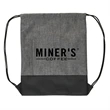 Heathered Drawstring Backpack | https://www.bestnamebadges.com