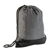 Heathered Drawstring Backpack | https://www.bestnamebadges.com