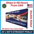 Philly 20 Ft. x 90"H Straight Double-Sided Display Kit | https://www.bestnamebadges.com