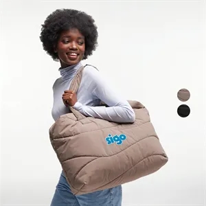 GOT BAG® Wavy Puffer-GOTS Certified Ocean Plastic Tote Bag
