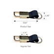 Luxury Genuine Leather Keychain | https://www.bestnamebadges.com