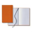Linen Banded Medio Lined White Page Journal | https://www.bestnamebadges.com