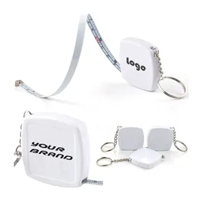 2m Retractable Rulers Measure Tape Keychains Gauging Tools