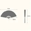 Bamboo Silk Handheld Folding Fans | https://www.bestnamebadges.com