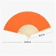 Bamboo Silk Handheld Folding Paper Fans | https://www.bestnamebadges.com