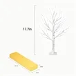 Christmas Decor Warm Lighted Birch Trees with LED Lights | https://www.bestnamebadges.com