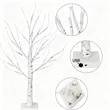 Christmas Decor Warm Lighted Birch Trees with LED Lights | https://www.bestnamebadges.com