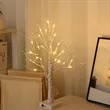 Christmas Decor Warm Lighted Birch Trees with LED Lights | https://www.bestnamebadges.com