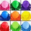 Assorted Rainbow Latex Round Bright Color Balloon | https://www.bestnamebadges.com