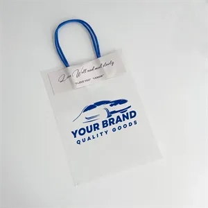 Clear Gift Bags with Handles Transparent Plastic Totes