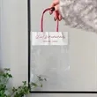 Clear Gift Bags with Handles Transparent Plastic Totes | https://www.bestnamebadges.com