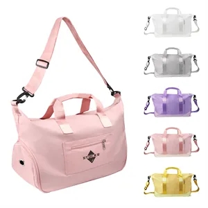 26L Gym Dry Wet Separated Duffle Bag W/ Shoe Compartment