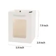 Clear Paper Gift Bags with Window Shopping with Handles | https://www.bestnamebadges.com