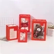 Clear Paper Gift Bags with Window Shopping with Handles | https://www.bestnamebadges.com
