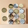 Acrylic Mirror Cupcake Toppers Disc Picks Cake Decorations | https://www.bestnamebadges.com