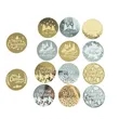 Acrylic Mirror Cupcake Toppers Disc Picks Cake Decorations | https://www.bestnamebadges.com