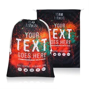 12" X 16" Full Color Sublimated Polyester Drawstring Bag