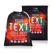 12" X 16" Full Color Sublimated Polyester Drawstring Bag | https://www.bestnamebadges.com