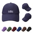 6 Panel Adjustable Unstructured Cotton Twill Baseball Cap | https://www.bestnamebadges.com