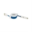 3-in-1 Retractable Fabric Charge-It Cable | https://www.bestnamebadges.com