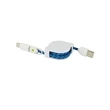 3-in-1 Retractable Fabric Charge-It Cable | https://www.bestnamebadges.com