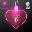 Light Up Acrylic Heart Necklace | https://www.bestnamebadges.com