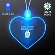 Light Up Acrylic Heart Necklace | https://www.bestnamebadges.com
