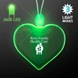 Light Up Acrylic Heart Necklace | https://www.bestnamebadges.com