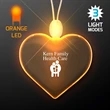 Light Up Acrylic Heart Necklace | https://www.bestnamebadges.com