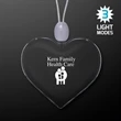 Light Up Acrylic Heart Necklace | https://www.bestnamebadges.com
