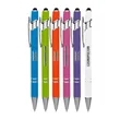 Tropical Color Jenny Stylus Satin Soft Touch Click Metal Pen | https://www.bestnamebadges.com