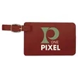 Rose Leatherette Luggage Tag | https://www.bestnamebadges.com