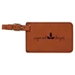 Rawhide Leatherette Luggage Tag | https://www.bestnamebadges.com