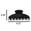 Customizable Hair Claw Clip Stylish Practical Accessory | https://www.bestnamebadges.com