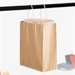 Custom Kraft Paper Shopping Bag with Handles | https://www.bestnamebadges.com