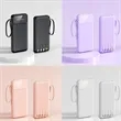 10000mAh Fast Charging Power Bank with 4 Built-In Cables | https://www.bestnamebadges.com