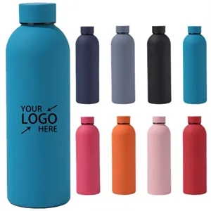 17 Oz Vacuum Insulated Stainless Steel Water Bottle | https://www.bestnamebadges.com