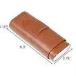 Premium Leather Cigar Case with Cutter for 3 Cigars | https://www.bestnamebadges.com