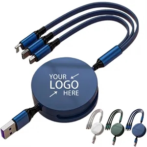 100W 3 in 1 Retractable Charging Cable Fast Charger | https://www.bestnamebadges.com