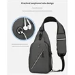 Crossbody Sling Backpack Chest Bag With Adjustable Strap | https://www.bestnamebadges.com