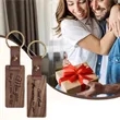 Custom Engraved Wooden Keychain Motel Key Tag | https://www.bestnamebadges.com
