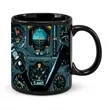 Pilot Meter Aircraft Flight Ceramic Coffee Mug | https://www.bestnamebadges.com