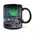 Pilot Meter Aircraft Flight Ceramic Coffee Mug | https://www.bestnamebadges.com