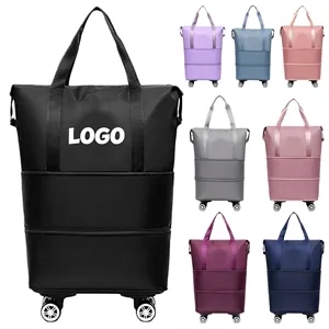 Expandable Foldable Travel Bag with Detachable Wheels