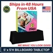 5 Ft. x 5Ft. Tabletop Billboard Pop-Up Display Kit | https://www.bestnamebadges.com