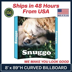 8ft. x 89" Billboard Curved Display Kit